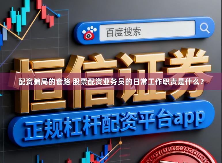 配资骗局的套路 股票配资业务员的日常工作职责是什么？